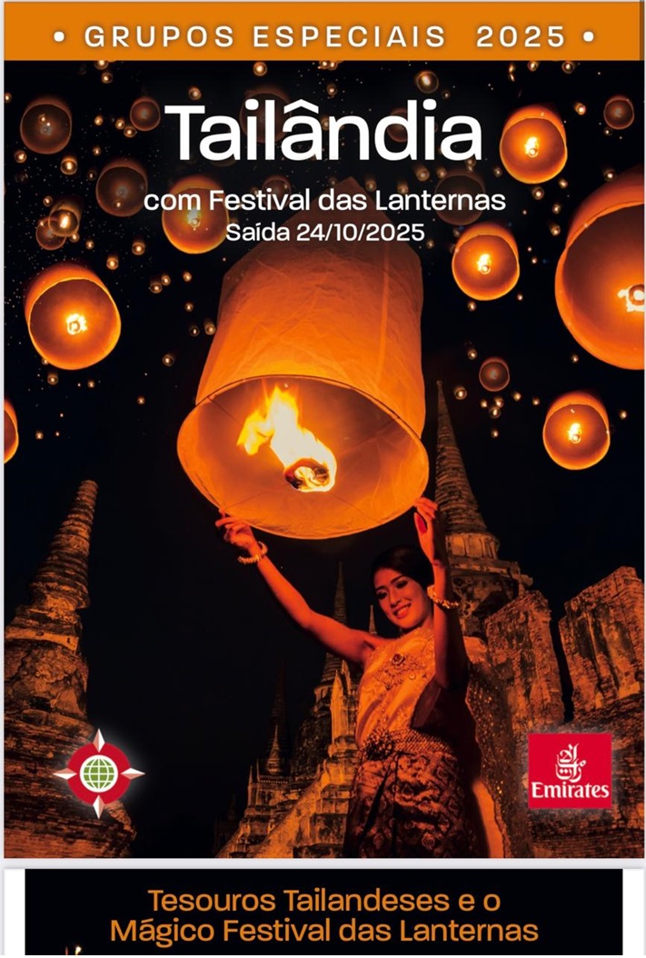 Tailândia com festival das lanternas 